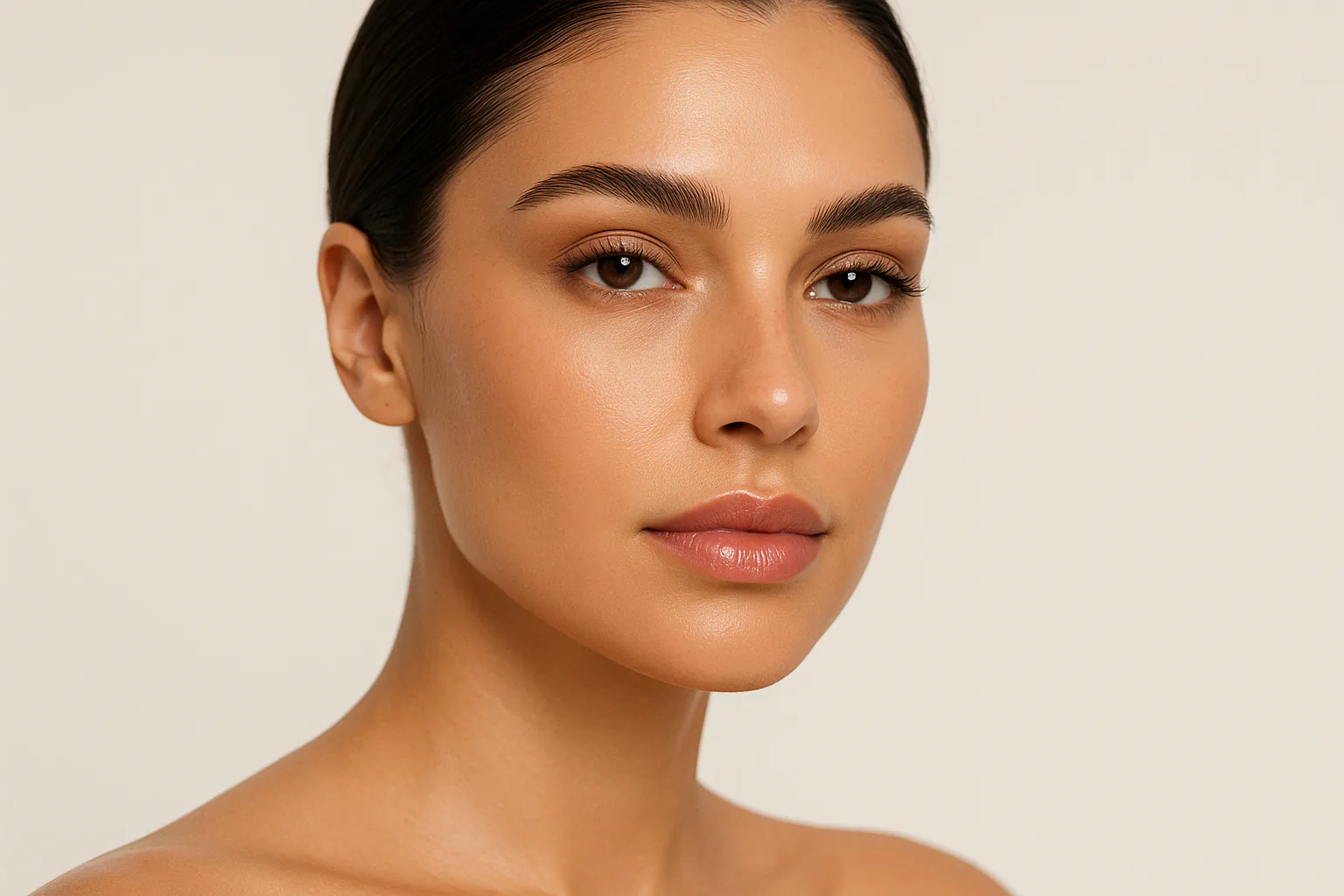 Face treatments — editorial portrait
